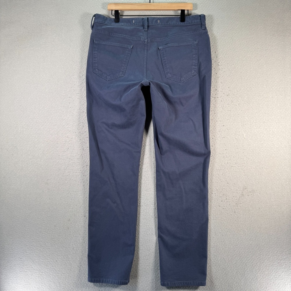 Banana Republic The Traveler Chino Pants Men 35x32 Slate Blue Slim Twill Classic - Picture 2 of 16